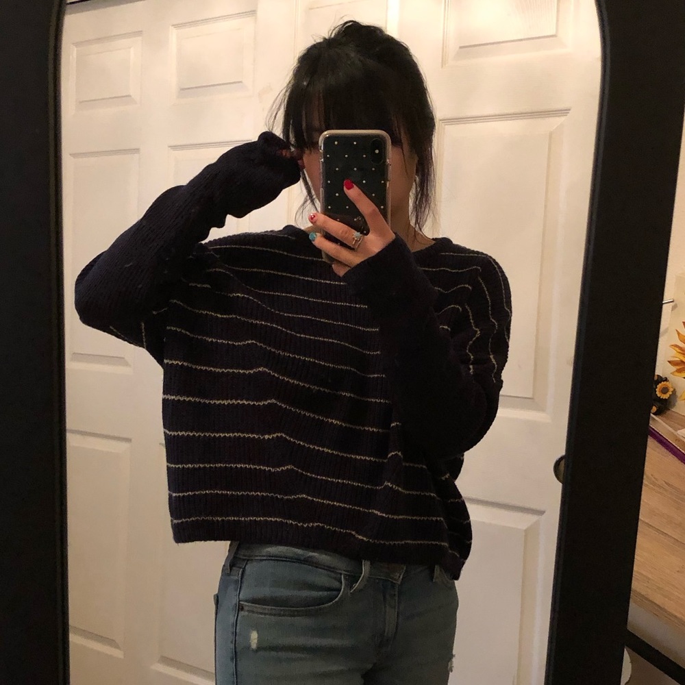 UO Stripped Knit Top